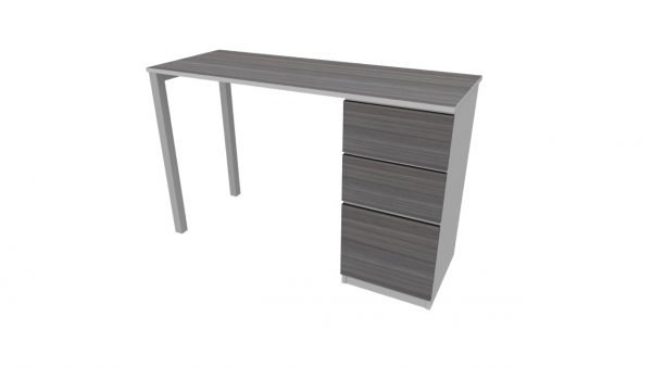 Escritorio Home Office 120 x 45 cm + Gavetero. Base U. Tablero de 5/8". - Imagen 5