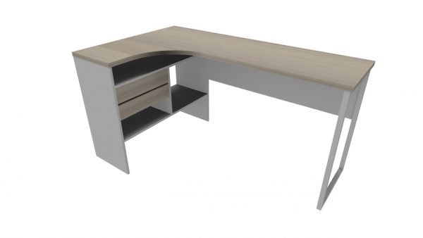 Escritorio Home Office Tipo L con Credenza integrada. Tablero de 5/8". - Imagen 5
