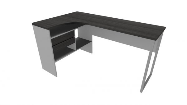 Escritorio Home Office Tipo L con Credenza integrada. Tablero de 5/8". - Imagen 3