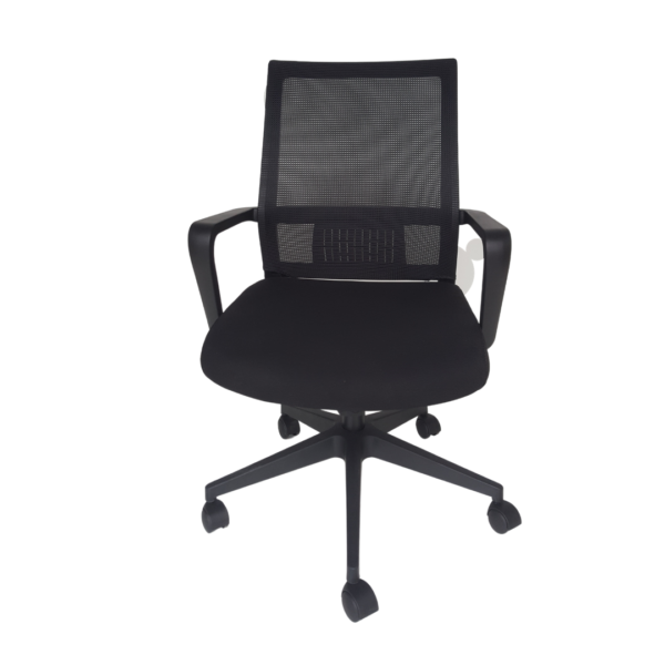 Silla Semiejecutiva, respaldo tipo malla, con brazos fijos - Imagen 4