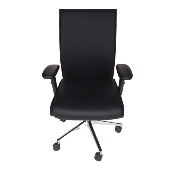 Silla Ejecutiva, tapiz en cuero, brazos ajustables - Imagen 3