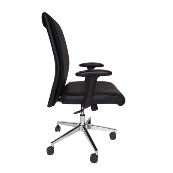 Silla Ejecutiva, tapiz en cuero, brazos ajustables - Imagen 4
